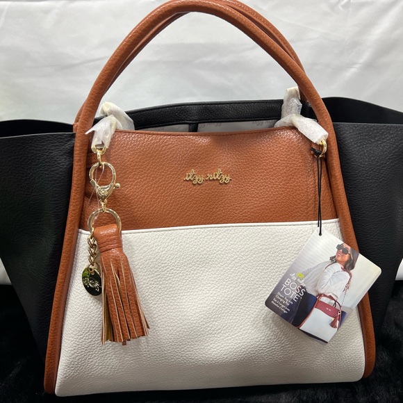 ITZY RITZY - BOSS TOTE COFFEE AND CREAM - Picture 2 of 11